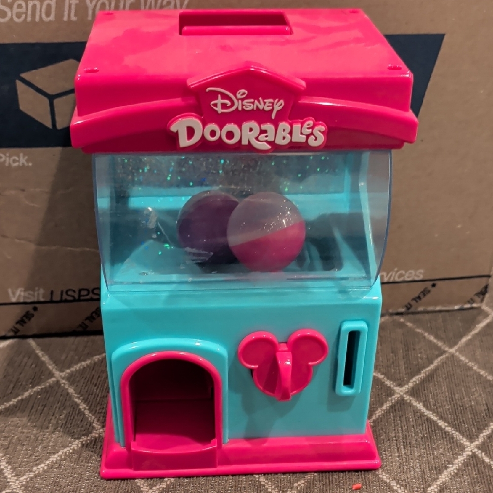 Disney Doorables Pink and Teal Toy Dispenser Vending Machine